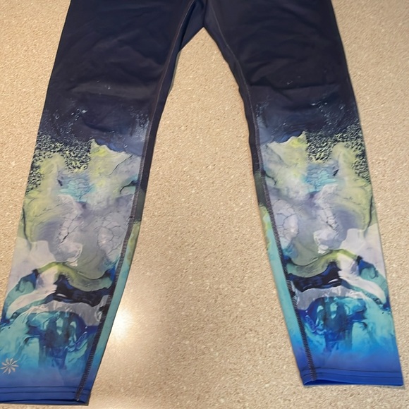 Athleta Run Leggings Navy Multi - Picture 3 of 5